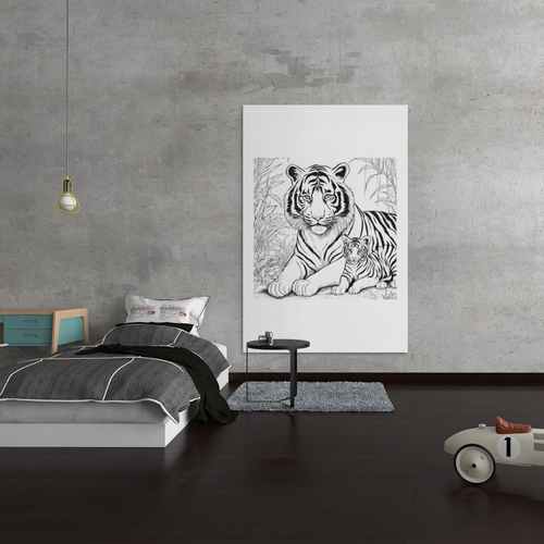 Tiger Cub Instant Digital Wall Art Printable