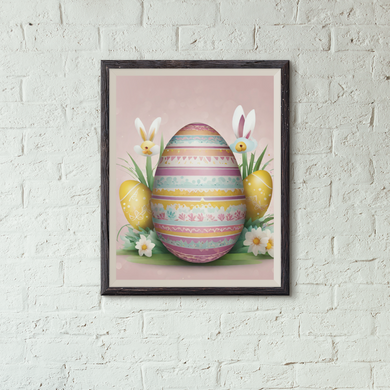 Easter Eggs Floral Flair Instant Digital Printable