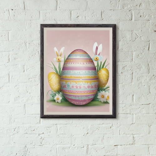 Easter Eggs Floral Flair Instant Digital Printable