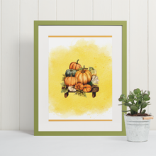 Load image into Gallery viewer, Fall Market Pumpkins Instant Printable Wall Art