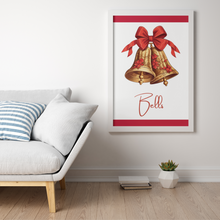 Load image into Gallery viewer, Christmas Bells Instant Printable Wall Art