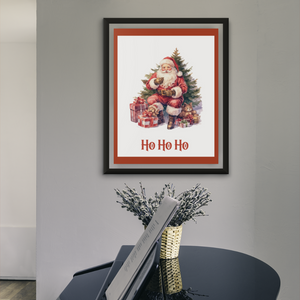 Ho Ho Ho Santa Claus Gifts Tree Digital Instant Download