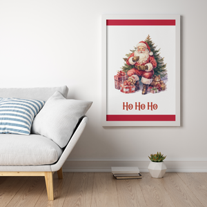 Ho Ho Ho Santa Claus Gifts Tree Digital Instant Download