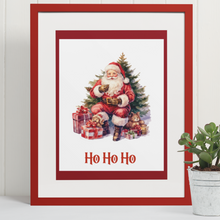 Load image into Gallery viewer, Ho Ho Ho Santa Claus Gifts Tree Digital Instant Download